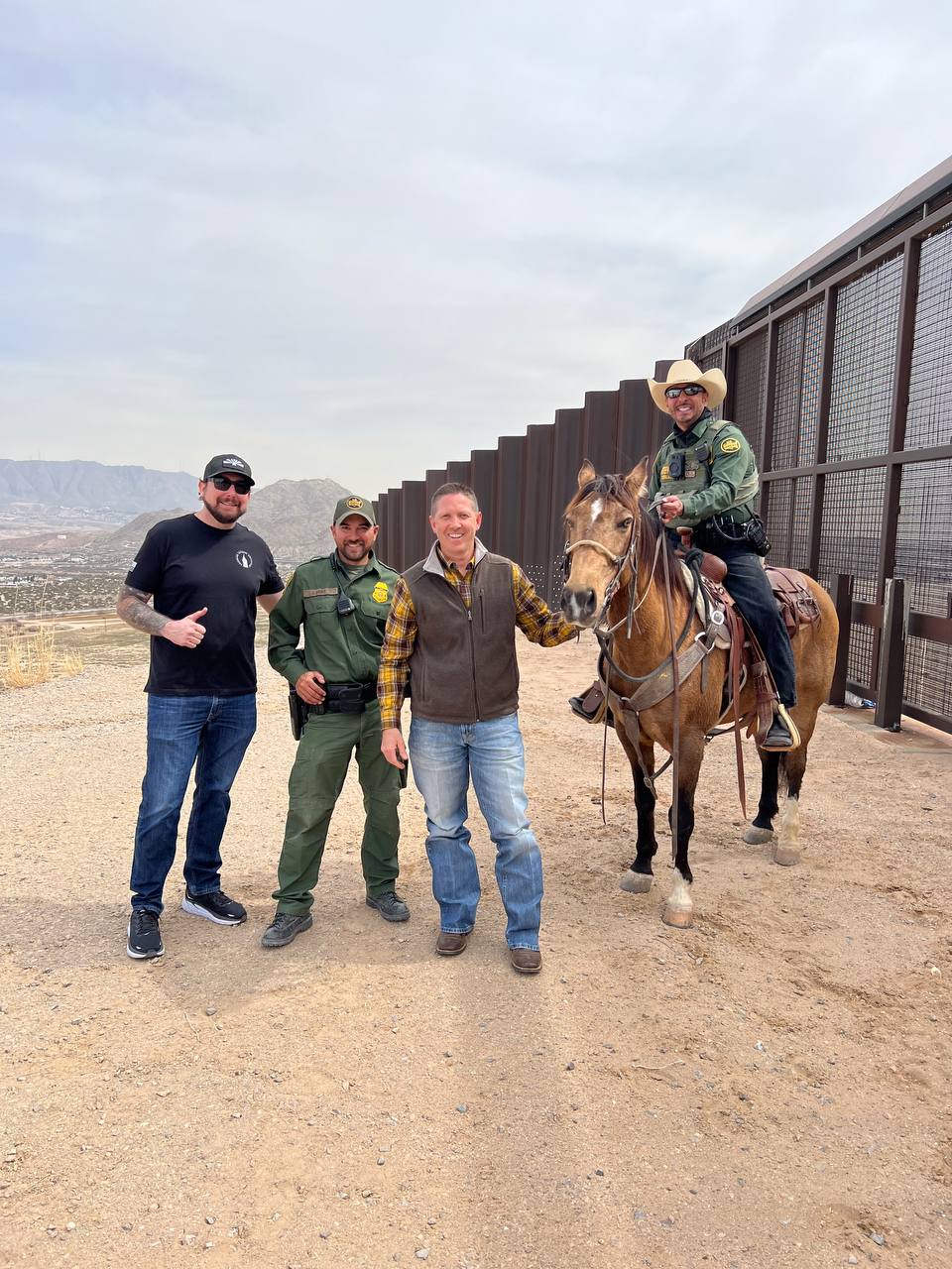 Congressman Josh Brecheen Live From The Border As CBP Agents Catch Drug ...